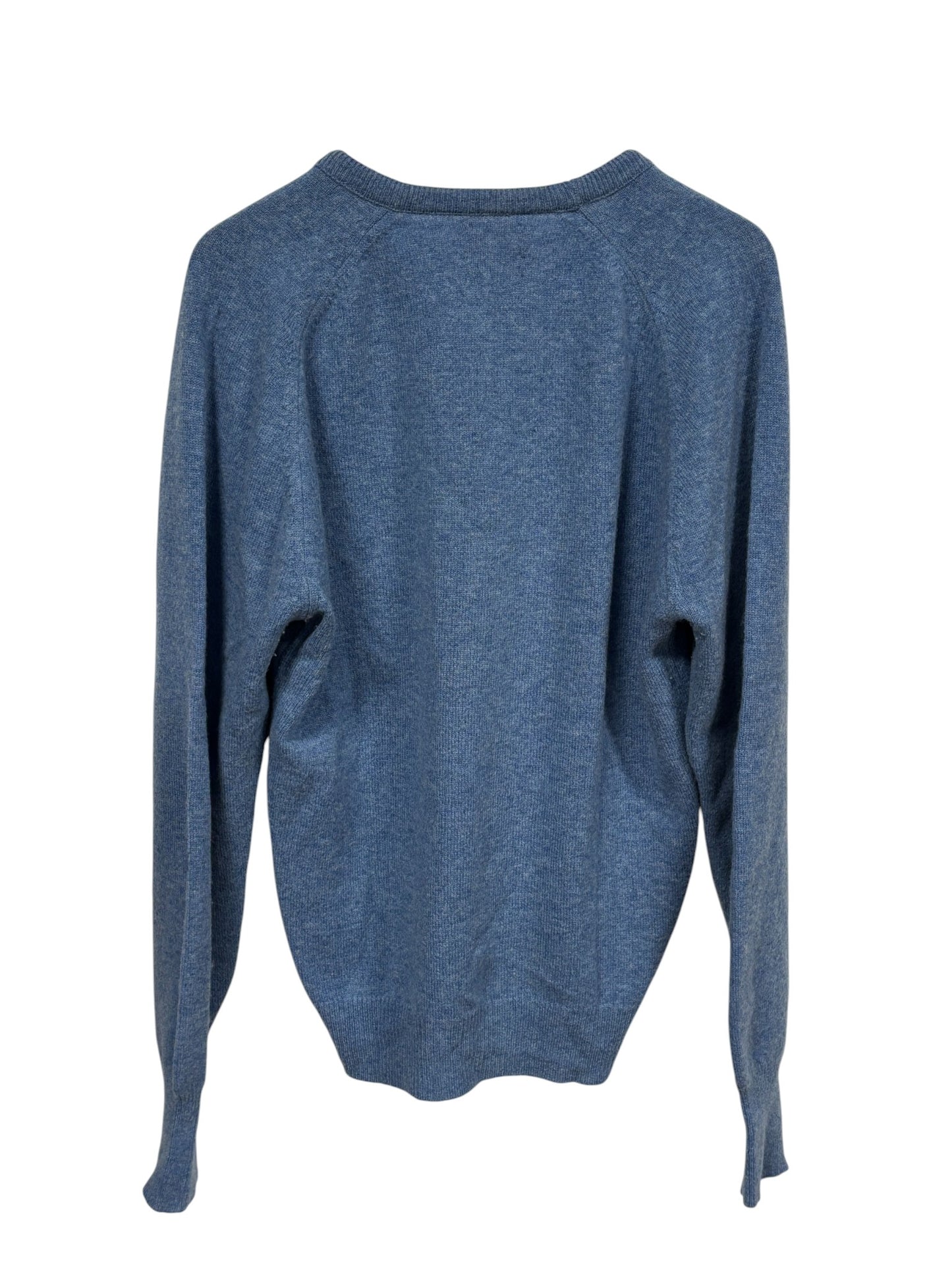 Vintage Pendleton Lambswool V Neck Blue Sweater Size Large