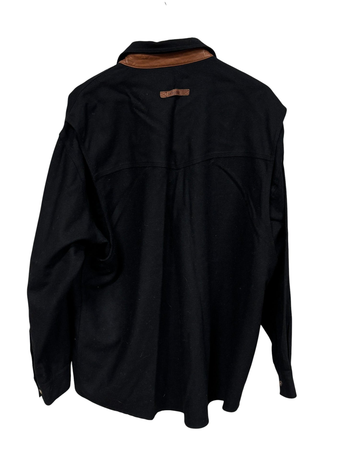 Vintage Schnee's Bozeman Western Button Up Black Shirt Size XL