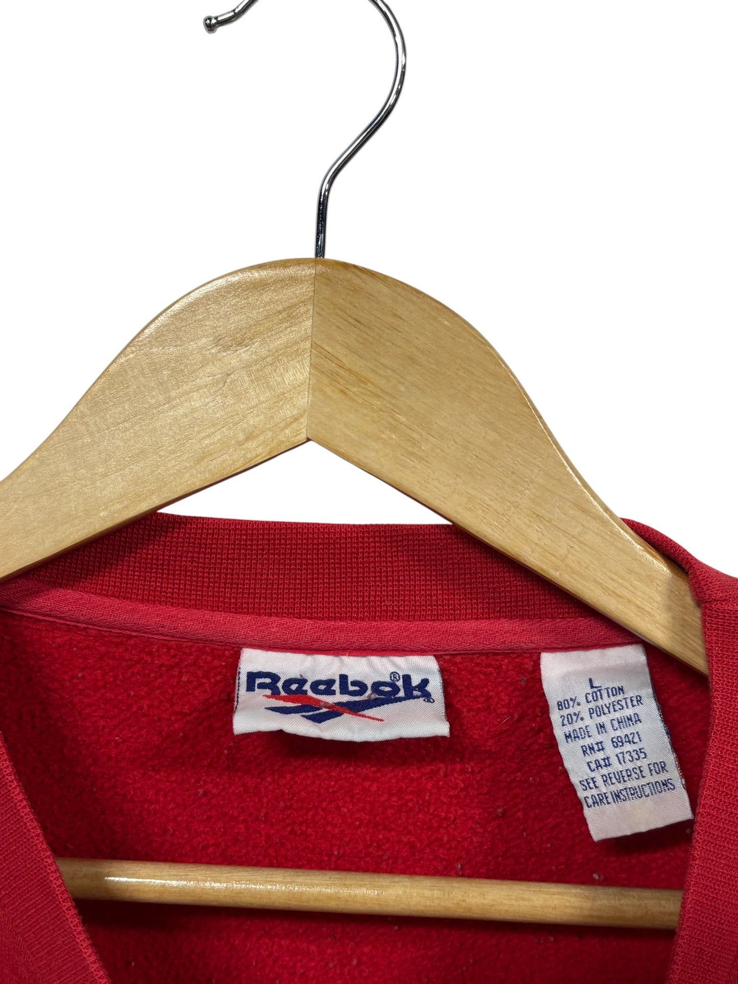 Vintage Y2K Reebok Kansas City Chiefs NFL Logo Sweater Size Large