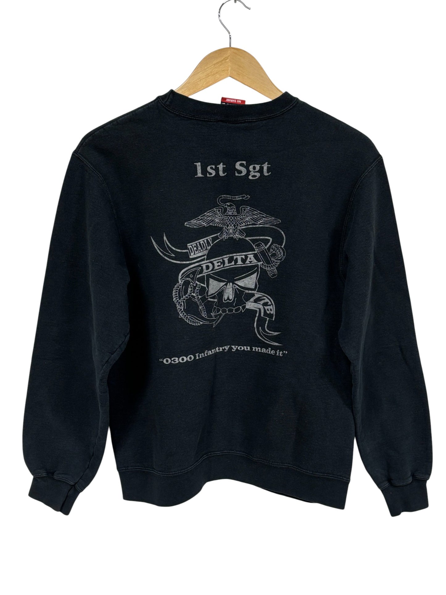 Vintage Y2K US Military School of Infantry Sweater Size Small