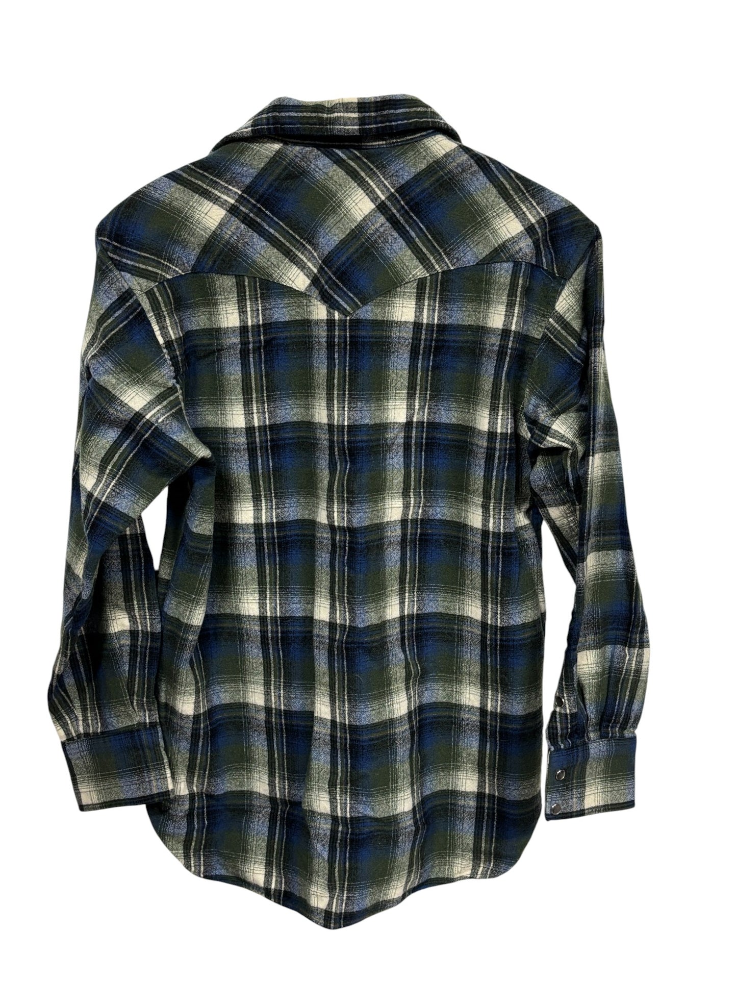 Vintage Pendleton Plaid Wool Button Up Shirt Size Large