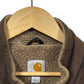 Vintage Carhartt Brown Sherpa Lined Zip Up Vest Size Large