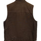 Vintage Carhartt Brown Sherpa Lined Zip Up Vest Size Large