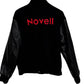 Vintage Novell N Black Red Letterman Jacket Size XL