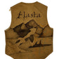 Vintage Carhartt Brown Sherpa Lined Custom Art Vest Size Large