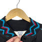 Vintage 90's Aztec Stripe Fishing Black Jacket Size 3XL