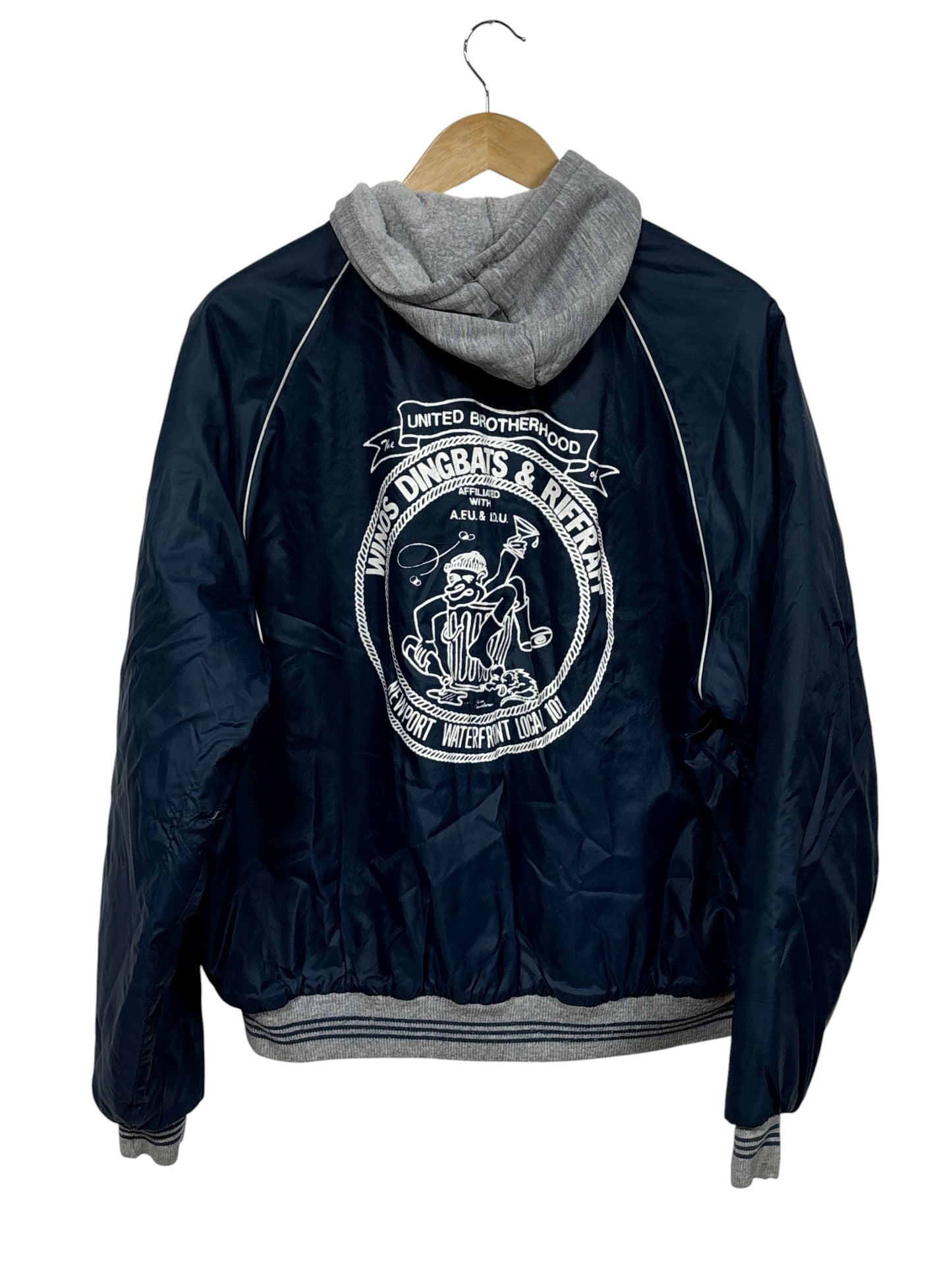 Vintage Winos Dingbats Riffraff Union Brotherhood Jacket Size Large