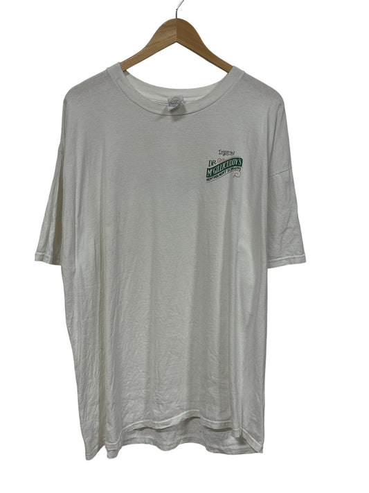 Vintage Dr. McGillicuddy's Kick in the Glass Promo Graphic Tee Size XXL