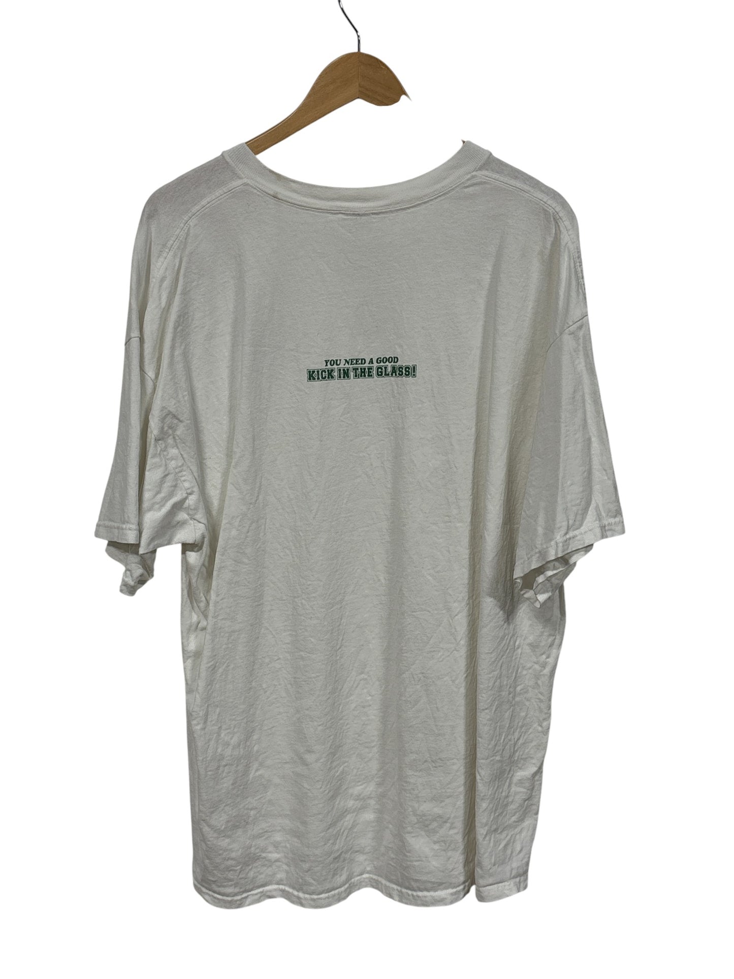 Vintage Dr. McGillicuddy's Kick in the Glass Promo Graphic Tee Size XXL