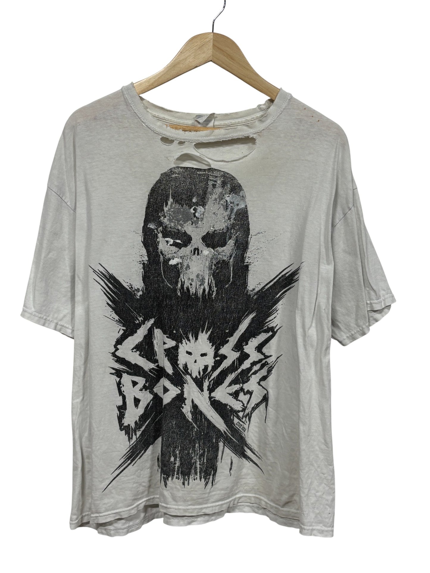 Thrashed Cross Bones Marvel MCU Graphic Tee Size XL