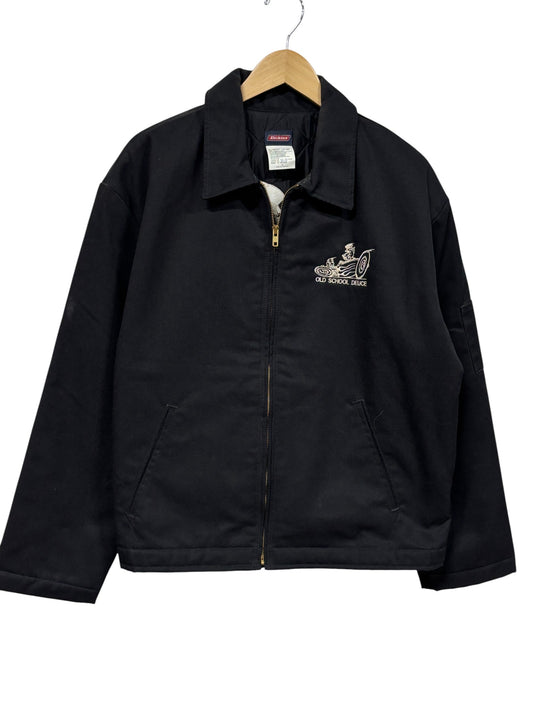 Vintage Dickies Detroit Style Old School Deuce Racing Jacket Size Large