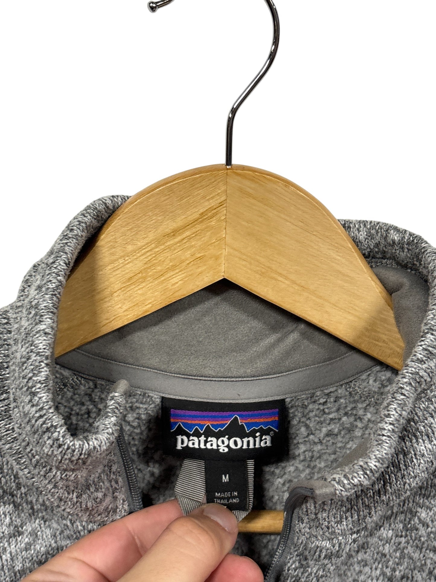 Patagonia Grey Quarter Zip Better Sweater Size Medium