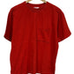Vintage 90's Red Blank Pocket Tee Size Small