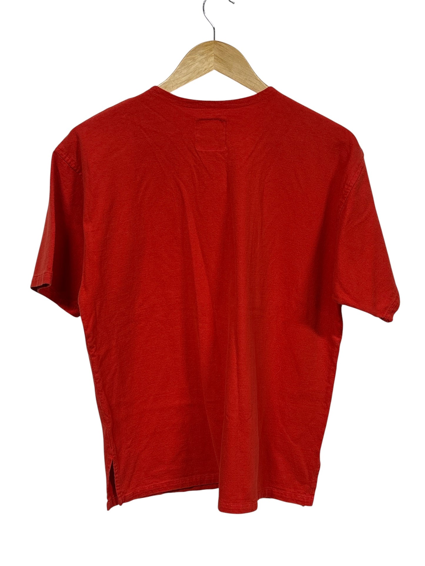 Vintage 90's Red Blank Pocket Tee Size Small