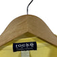 Vintage Rocke Gear Yellow V Neck Long Sleeve Shirt Size Large