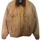 Vintage Carhartt Made in USA Brown Trucker Corduroy Collar Jacket Size Large