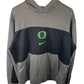 Nike University of Oregon Center Swoosh Grey Hoodie Size Large