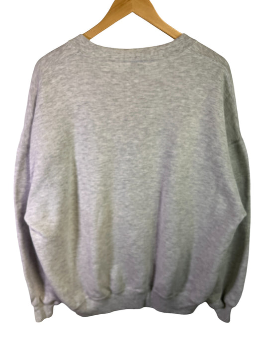 Vintage 90's Russell Athletic Blank Grey Crewneck Sweater Size XXL