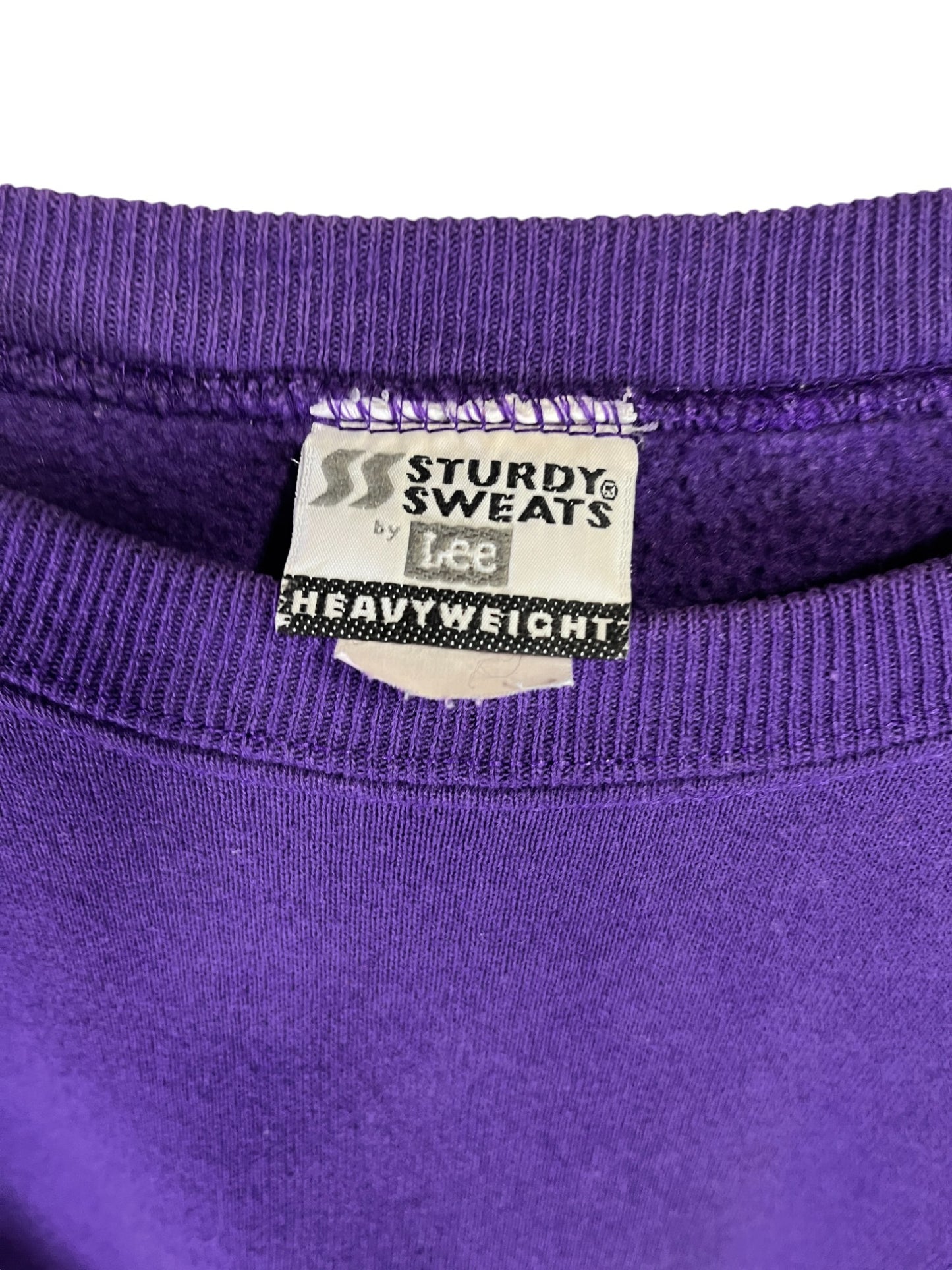 Vintage 90's Lee Blank Purple Crewneck Sweater Size Large