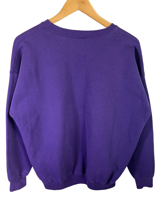 Vintage 90's Lee Blank Purple Crewneck Sweater Size Large