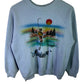 Vintage 90's Mississippi Airbrush Nature Graphic Crewneck Size Large