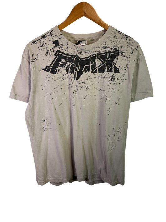 Vintage Y2K Fox Motorcross Big Print Graphic Tee Size Large