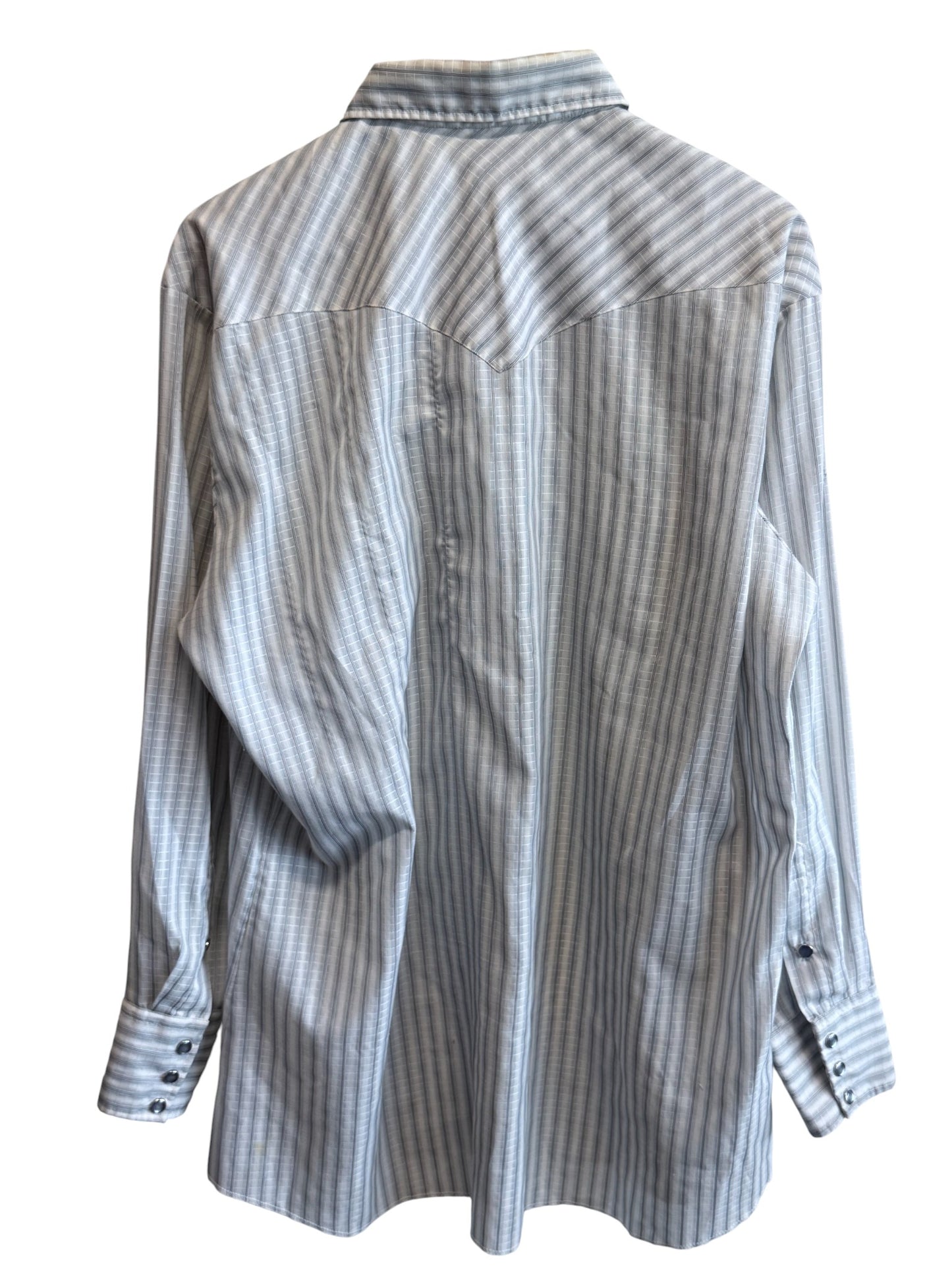 Vintage H Bar C Pearl Snap Button Up Western Shirt Size XL