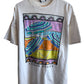 Vintage 90's Liquid Assets Beach Painting Art Graphic Tee Size XL
