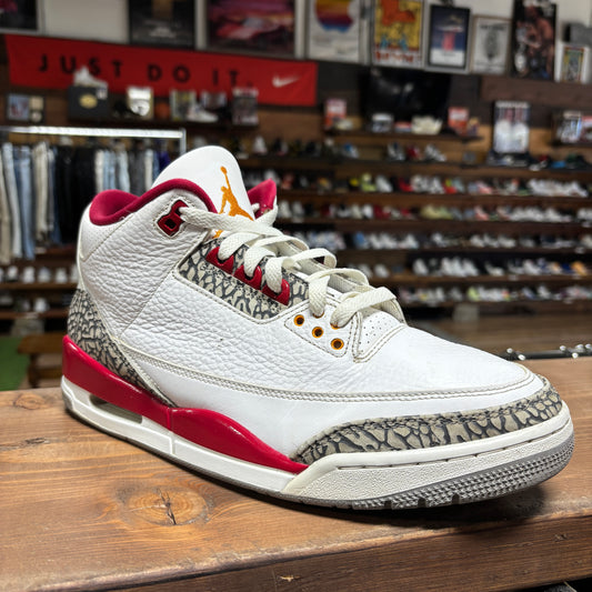 Jordan 3 'Cardinal' Size 10.5