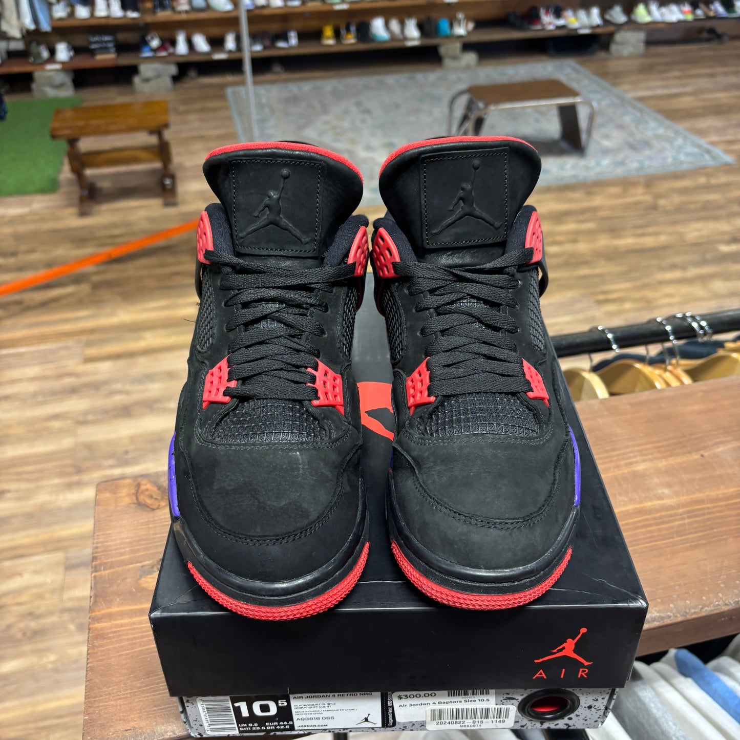 Jordan 4 'Raptors' Size 10.5