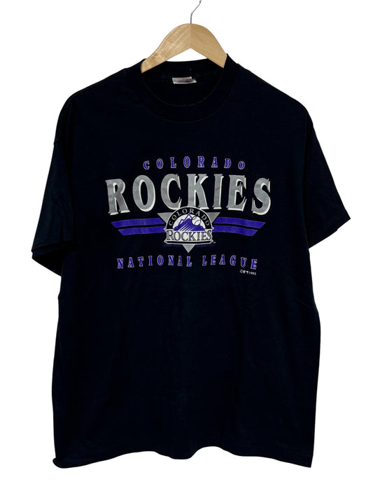 Vintage 1993 Colorado Rockies National League Baseball Tee Size XL