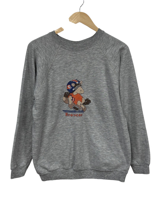 Vintage 90's Denver Broncos Mascot NFL Crewneck Sweater Size XL
