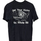 Vintage 80's Route 66 Map Graphic Tee Size Large
