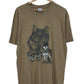 Vintage 90's Yellowstone Wolf Pack Nature Graphic Tee Size XL