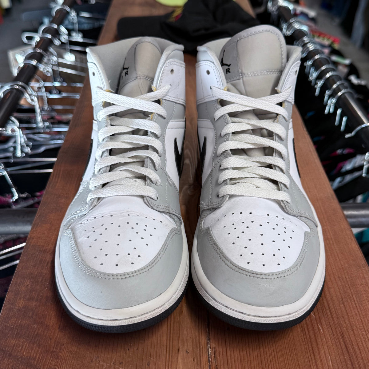 Jordan 1 Mid 'Grey Fog' Size 10W/8.5M