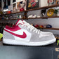 Jordan 1 Low 'Light Smoke Grey Gym Red' Size 11.5