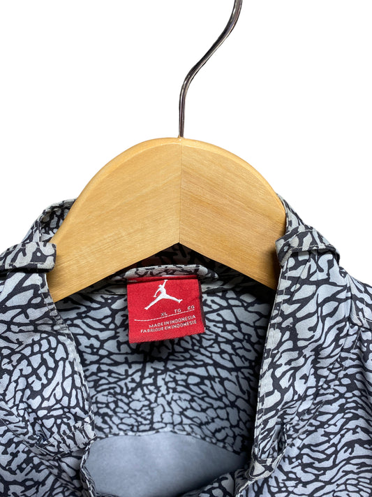 2007 Jordan Brand Fire Red 3 Release Elephant Print Zip Up Jacket Size XL