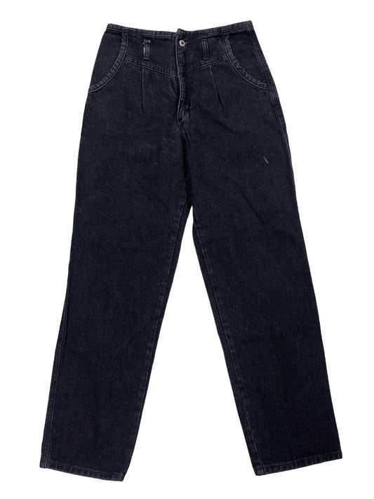 Vintage Wrangler Silverlake High Rise Black Denim Made in USA Jeans Size 30x30