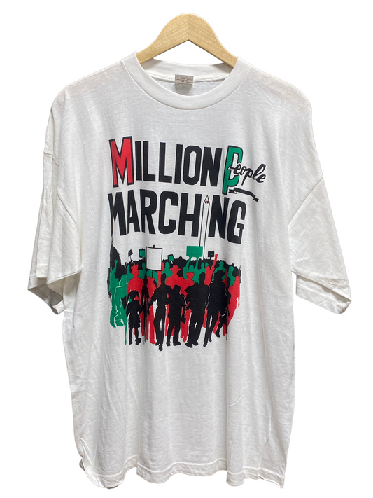 Vintage 90's Million People Marching Graphic Tee Size XL