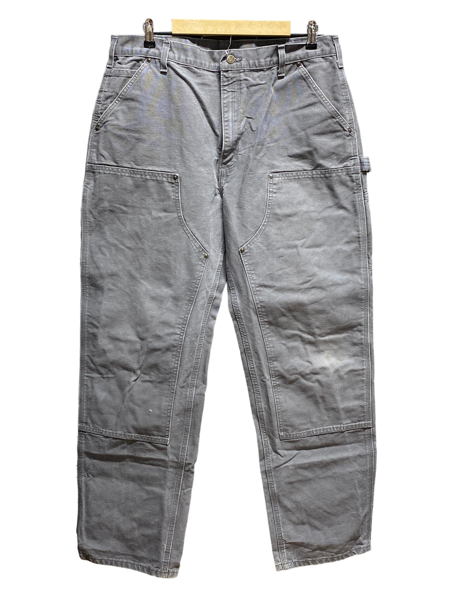 Carhartt Double Knee Carpenter Pants Gray Size 38x34