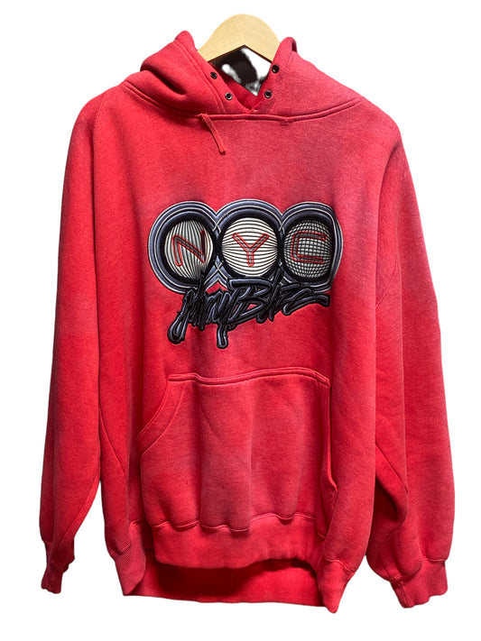 Vintage 90's Johnny Blaze Method Man NYC Wu Wear Embroidered Hoodie Size XL
