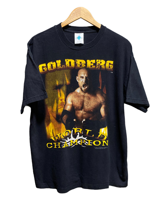 Vintage 90's Goldberg WWF Wrestling World Champion Tee Size Large