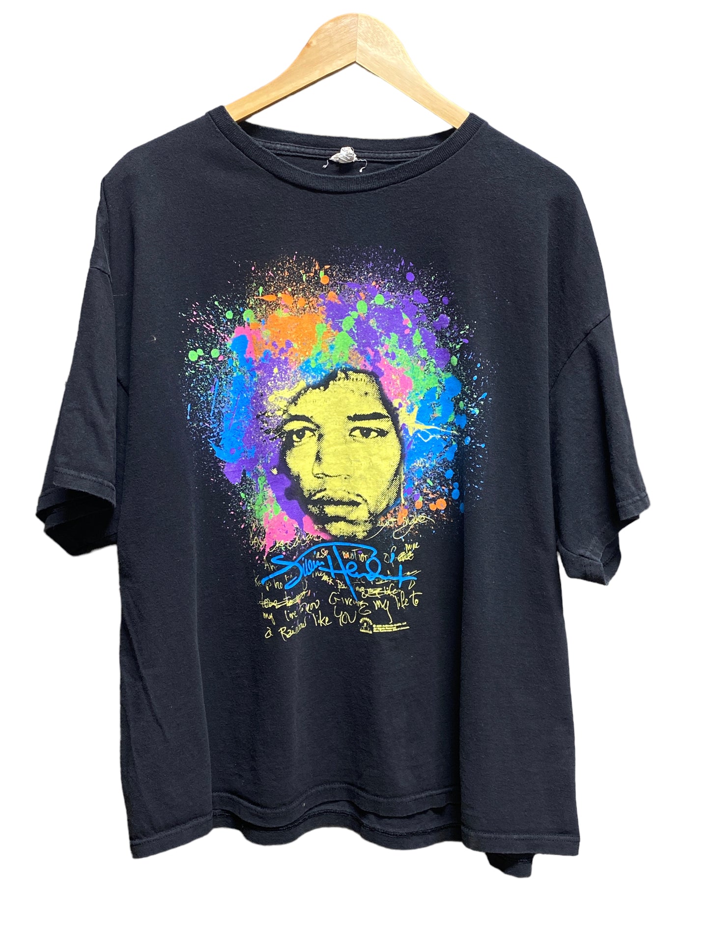 2008 Jimi Hendrix Color Splash Portrait Tee Size XXL