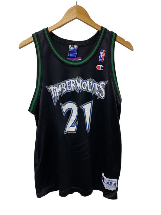 Vintage Champion Kevin Garnett Timberwolves Jersey Size XL (Youth)