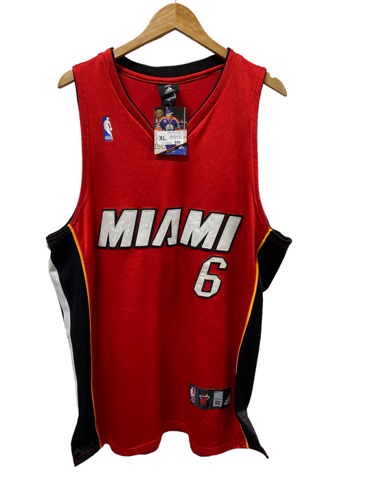 LeBron James Miami Heat Adidas Jersey Size XL