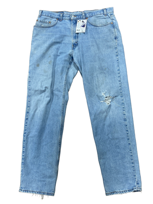 Vintage Levi 550 Light Wash Denim Jeans Size 38x34