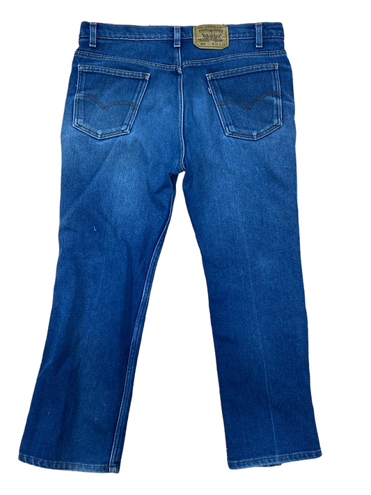Vintage Levi 517 Medium Wash Made in USA Denim Jeans Size 36x29